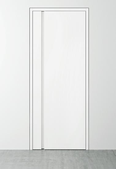 Look 2.1 with door frame duo 55 aligned with the wall